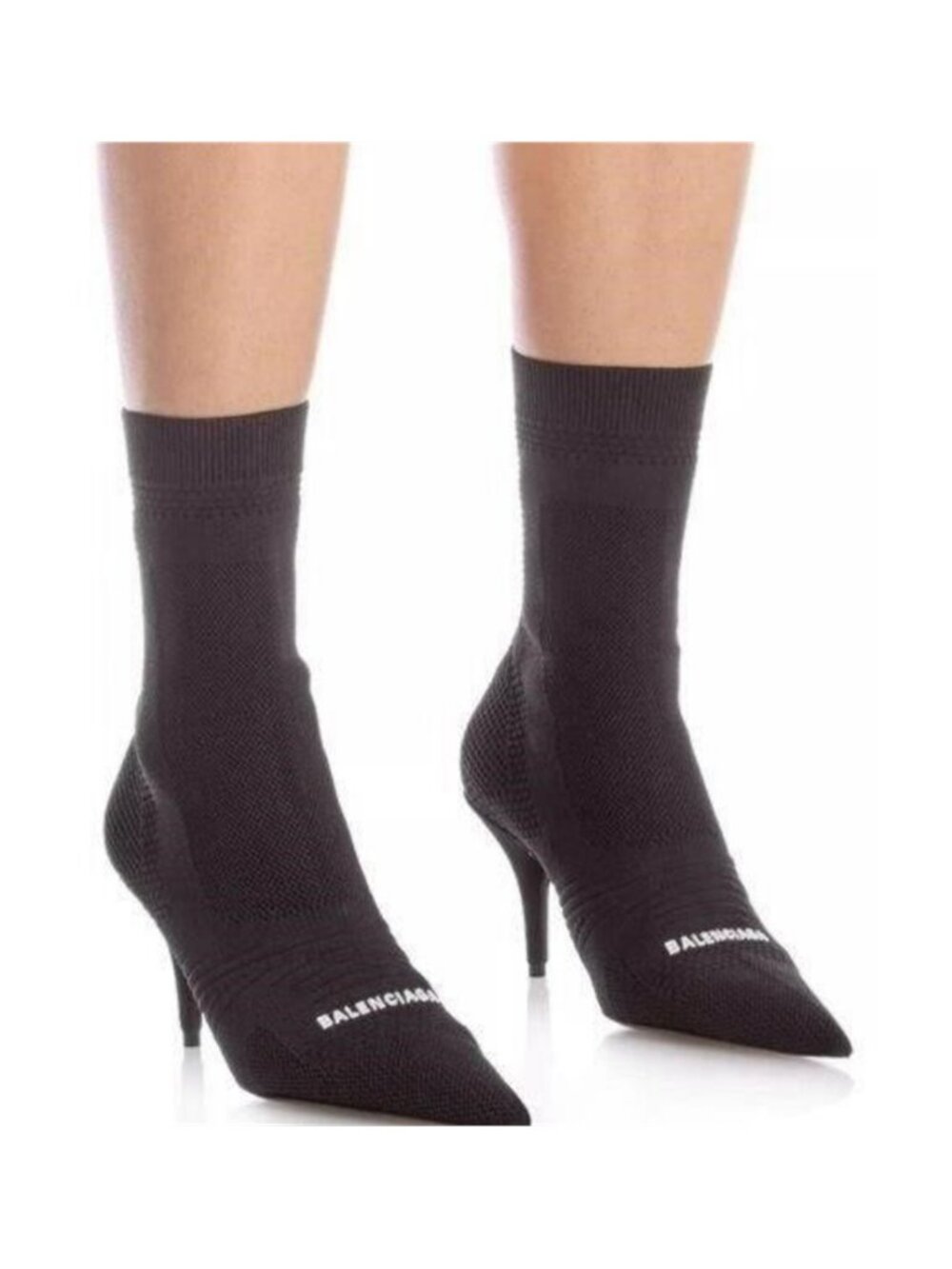 Balenciaga Women’s Knife 20 Knit High Heel Booties–Sleek, Sharp, and Chic!” - Picture 1 of 11